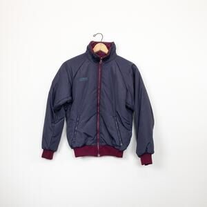 Columbia 90s Vintage Purple Maroon Reversible Puffy Jacket S